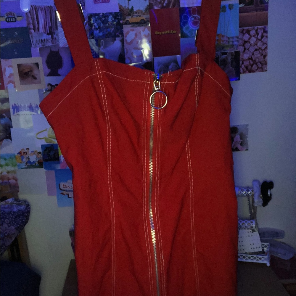Forever 21 Zip-up Overall Dress (Plus Size)